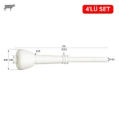 Melasty Durul Uzun Meme Lastiği (Silikon Memelik - 4 lü Paket) thumbnail 1