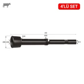 Melasty İga Uzun Meme Lastiği (Kauçuk Memelik - 4 lü Paket) thumbnail 1