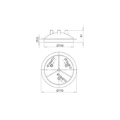 Melasty Süt Sağma Makinesi 30 Litre Etekli 3 Girişli Güğüm Kapağı thumbnail 2