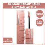 Maybelline New York Super Stay Vinyl Ink Uzun Süre Kalıcı Likit Parlak Ruj - 95 Captivated - 2