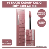 Maybelline New York Super Stay Vinyl Ink Uzun Süre Kalıcı Likit Parlak Ruj - 110 Awestruck thumbnail 2
