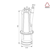 Melasty 3 GEN 24 Meme Lastiği Kılıfı (Şeffaf) (4'lü) thumbnail 2