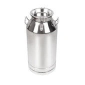 Melasty Süt Sağma Makinesi Paslanmaz Süt Güğümü (50 Litre İki Kulplu Kapaklı Ø208 mm Geniş Ağız) thumbnail 1