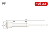 Melasty Atala Uzun Meme Lastiği (Silikon Memelik - 4 lü Paket) thumbnail 1