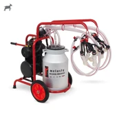 Melasty Dörtlü Keçi Süt Sağma Makinesi (Alüminyum Güğüm-Silikon) (Yağlı) thumbnail 2