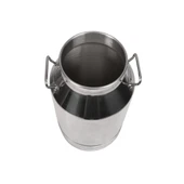 Melasty Süt Sağma Makinesi Paslanmaz Süt Güğümü (40 Litre İki Kulplu Kapaksız Ø217 mm Geniş Ağız) thumbnail 2