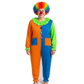 Palyaço Kostüm Seti 150 Cm Peruk + Burun + Kostüm thumbnail 1