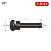 Melasty Algan Kısa Meme Lastiği (Kauçuk Memelik - 4 lü Paket) thumbnail 1