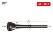 Melasty Durul Uzun Meme Lastiği (Kauçuk Memelik - 4 lü Paket) thumbnail 1