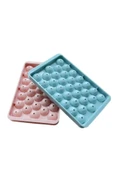 2.5 cm Çap Yuvarlak Buz Küpü Yapma Tepsisi 33 Bölmeli Küre Top Buz Kalıbı Küplü Buzluk 20x12 cm thumbnail 4
