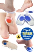 2 Çift Jel Güçlendirici Calcaneenne Ağrı Ağrısı Ayak Tabanı Topuk Tendonit Ortopedik Yastık thumbnail 2