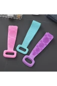 Çift Taraflı Banyo Sırt Kesesi Silikon Duş Lifi Fırçası 70 Cm thumbnail 2