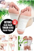 20 Adet Detoks Ayak Bakım Pedi Uyku İyileştirici Stres Azaltıcı Vücut Temizleyici Bandı Kan Dolaşımı thumbnail 4