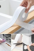 3,2 Mt Su Sızdırmaz Lavabo Küvet Tezgah Kenar Derz Bandı Banyo Mutfak Pencere Bandı thumbnail 1