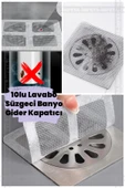 10'lu Lavabo Süzgeci Banyo Gider Kapatıcı Sineklik Tamir Kiti Pratik Banyo Saç Kılı Tutucu thumbnail 1