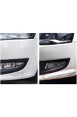 Araba Tampon Koruyucu Karbon Desenli Siyah / Beyaz thumbnail 4