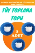 Çamaşır Makinesi Tüy ve Kıl Toplama Topu 3 lü Set (Orjinal) thumbnail 1