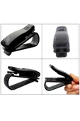 Araba Gözlük Tutucu Klips Kartvizit Tutacağı Mandallı Siyah thumbnail 3