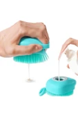 Busstier Şampuan Hazneli Silikon Banyo Lifi Peeling Etkili Masaj Fırçası Derinlemesine Temizlik ve Ö - 4