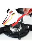 3 Adet Ocak Fırın Mangal Izgara Airfryer Temizliği Tel Pas Sökme Fırçası 3lü Yağ Temizleme Fırçası thumbnail 2