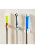 1 Adet Fırça Süpürge Paspas Mop Sapı Tutucu Çok Amaçlı Duvara Monte Askılık Mop Temizlik Seti Askısı thumbnail 1