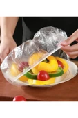 100 Adet Yeniden Kullanılabilir Gıda Saklama Kâse Tabak Tencereler Için Ayarlanabilir Gıda Bonesi - 1