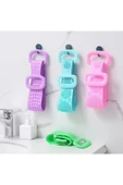 Çift Taraflı Banyo Sırt Kesesi Silikon Duş Lifi Fırçası 70 Cm thumbnail 3