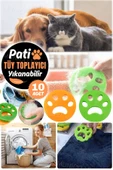 10 Adet Pet Kürk Toz Filtrele Tiftik Pati Tasarımlı Tüy Toplama Evcil Hayvan Tüy Toplayıcı Uzun Süre thumbnail 3