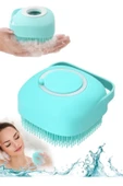 Busstier Şampuan Hazneli Silikon Banyo Lifi Peeling Etkili Masaj Fırçası Derinlemesine Temizlik ve Ö - 2