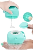Busstier Şampuan Hazneli Silikon Banyo Lifi Peeling Etkili Masaj Fırçası Derinlemesine Temizlik ve Ö - 3