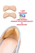 5 MM TEN RENGİ AYAKKABI TOPUK VURMA ÖNLEYİCİ VE DARALTMA PEDİ SETİ - 1