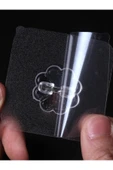 15 Adet Şeffaf Güçlü Kendinden Yapışkanlı Kapı Duvar Askıları Ağır Yük Taşıma  6x6 cm thumbnail 4