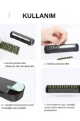 Araba Telefon Numarası Göstergesi Fosforlu Açılır Kapanabilir Numaratör Ön Torpido Üstü Araç Siyah thumbnail 2
