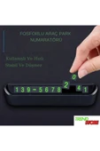 Araç İçi Torpido Üstü Açılır Kapanır Fosforlu Araba Park Numaratörü thumbnail 1