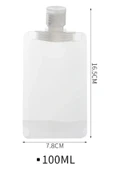 3 Adet 100ml Krem Şampuan Kabı Tekrar Kullanılabilir Set - 4