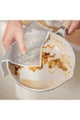 10 Adet 20x20  Tek Katlı Inox Tel Bez Zor Kir Bezi, Inox Telli Bulaşık Bezi, Mutfak Banyo Bezi thumbnail 5