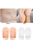 Ayak Topuk Çatlak Soyulma Önleyici Silikon Patik Ten Rengi 1 Çift [Mustazen] thumbnail 2