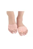2li Set Ayak 5 Parmak Ayırıcı Makaralı Gömlek Halluks Valgus Kemik Koruma Silikon Aparatı - 1
