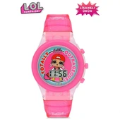 MiniFlak Lisanslı LOL Surprise LOL7210 Çocuk Pembe Işıklı Çocuk Kol Saati - 1