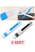 2 Adet Sökülebilir Çok Amaçlı Temizlik Fırçası Klavye, Köşe, Klima, Pencere Kenarı Mini Cep Fırça thumbnail 1