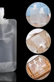 3 Adet 100ml Krem Şampuan Kabı Tekrar Kullanılabilir Set, Seyahat Seti, Çok Amaçlı Kap - 2