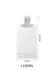 3 Adet 100ml Krem Şampuan Kabı Tekrar Kullanılabilir Set - 5