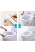50 Adet Kullan At Klozet Örtüsü Klozet Poşeti Klozet Kapak Örtüsü Dispenseri thumbnail 4