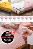 8 Adet Mantar Yorgan Tutucu Klips Seti - Dayanıklı ve Estetik Çözüm Yorgan Kılıfı Düzenleyici thumbnail 1