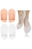 Ayak Topuk Çatlak Soyulma Önleyici Silikon Patik Ten Rengi 1 Çift [Mustazen] thumbnail 1