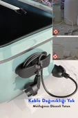 3 Adet Yapışkanlı Mutfak Aletleri Kablo Sarma Toplama Organizeri Airfryer Kablo Sabitleyic - 3