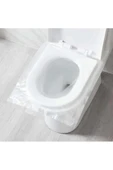 50 Adet Tek Kullanımlık Klozet Örtüsü Klozet Poşeti Klozet Kapak Örtüsü thumbnail 3
