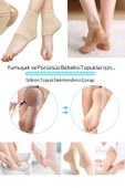 Ayak Bakımı -topuk Çatlak Kremi Çorabı - Silikon Topuk Nemlendirici Çorap - 1