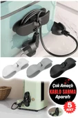 5 Adet Airfryer Kablo Toparlayıcı Sarma Küçük Ev Aletleri İçin Pratik Kablo Sarıcı Yanmaz Yapışkanlı - 4