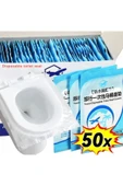 50 Adet  Klozet Örtüsü Klozet Poşeti Klozet Kapak Örtüsü Dispenseri thumbnail 1
